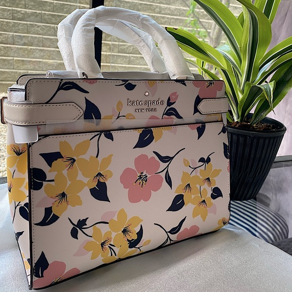 NWOT! Kate Spade Staci Lili Blooms Medium Satchel. - Picture 4 of 15